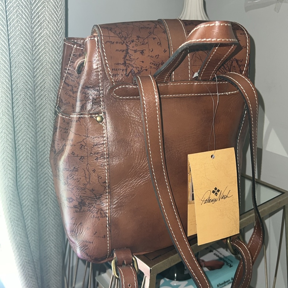 Patricia Nash Casape Backpack in Signature Map - Picture 4 of 6